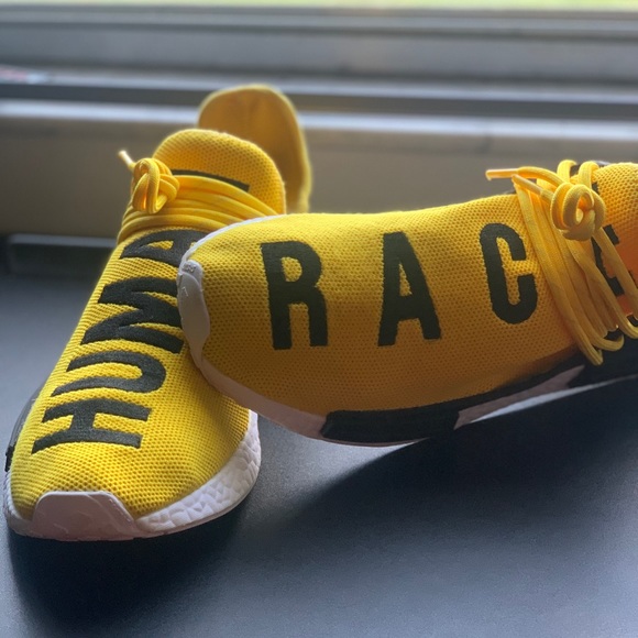 Adidas Shoes Adidas Nmd Hu Pharrell Human Race Yellow Poshmark